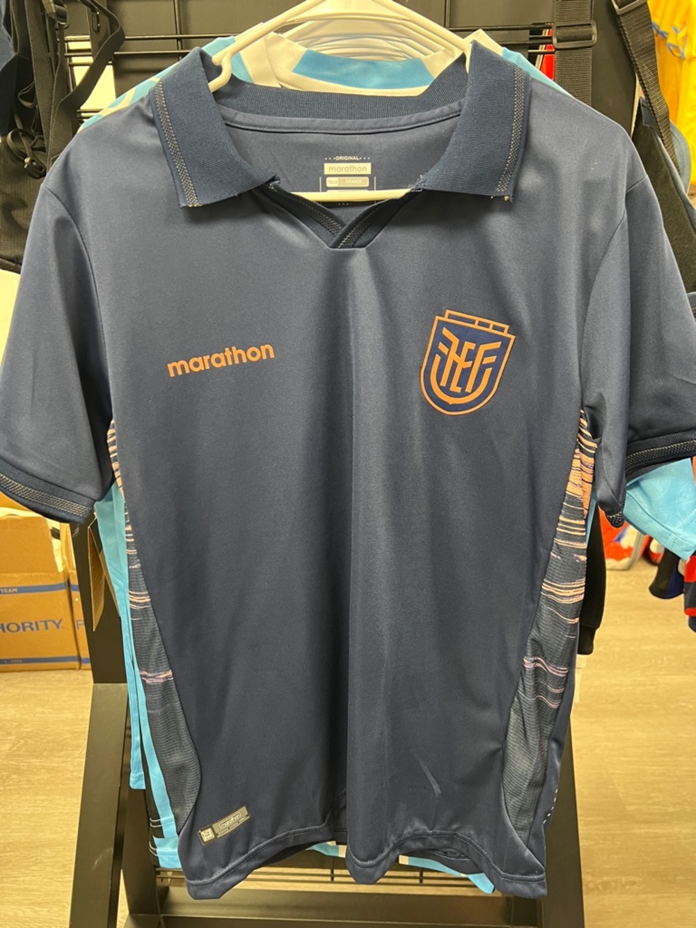 Marathon Navy Ecuador jersey 2026